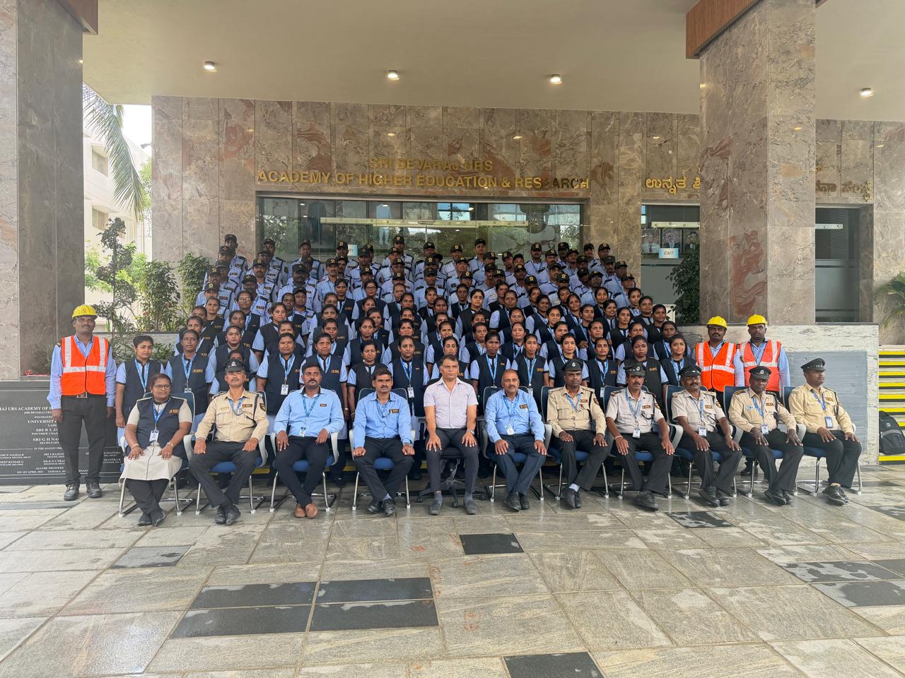 SDC deployment team photographed at an academy of higher education